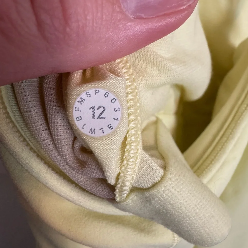 Lululemon Free to be Tank *Nulu Lemon Ice - size 12 - Picture 6 of 6
